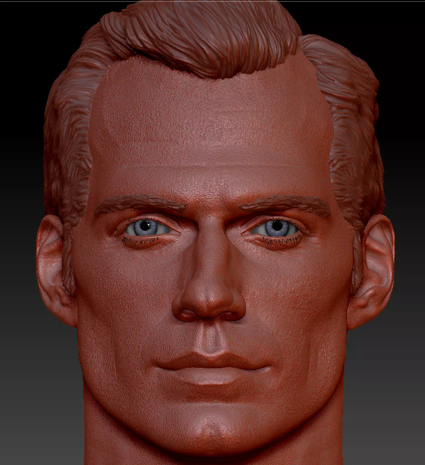 Henry Cavill head 3D print model_0
