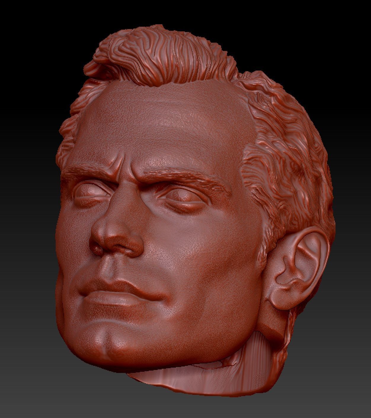 Henry Cavill head 3D print model_19