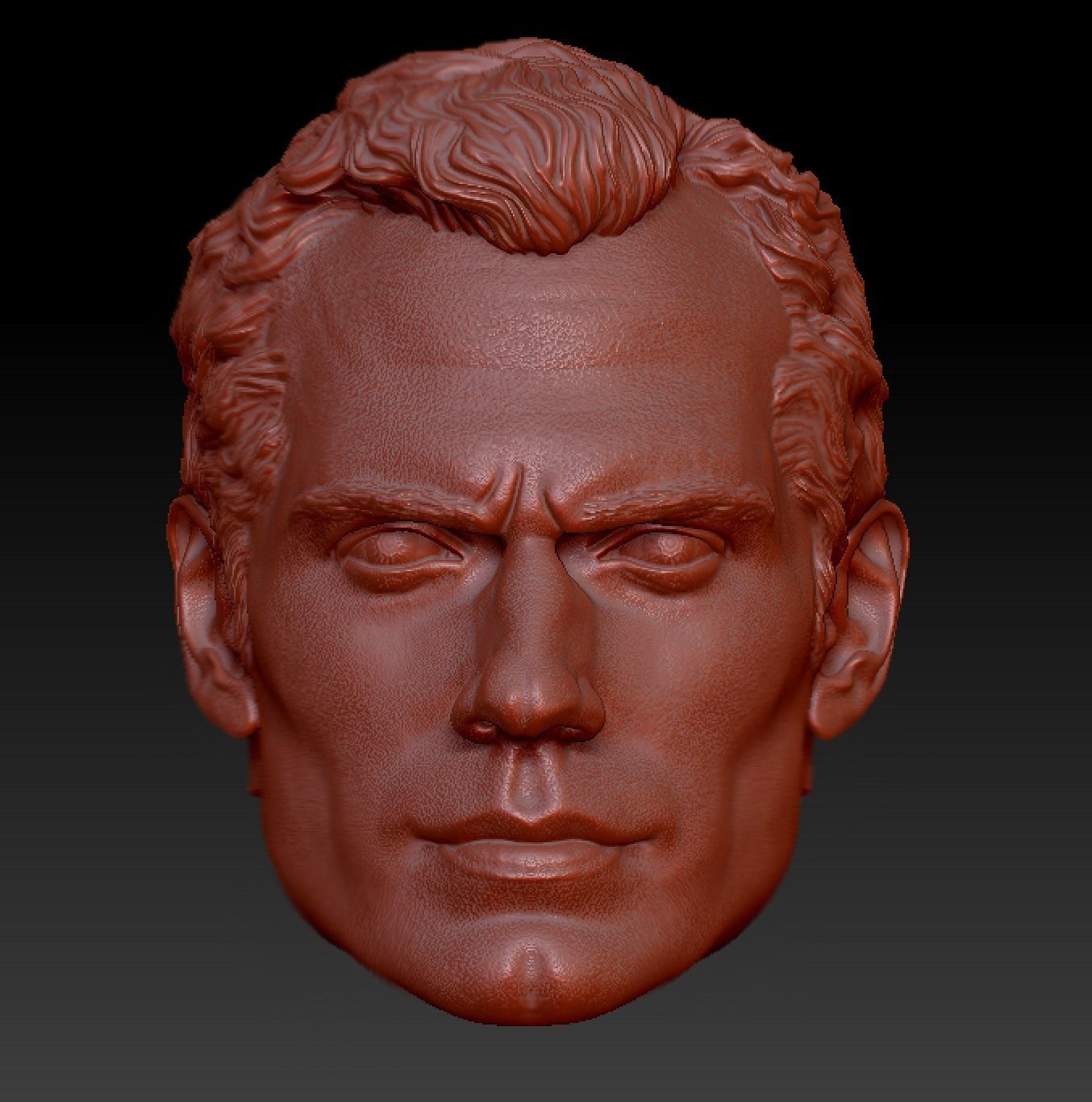Henry Cavill head 3D print model_14