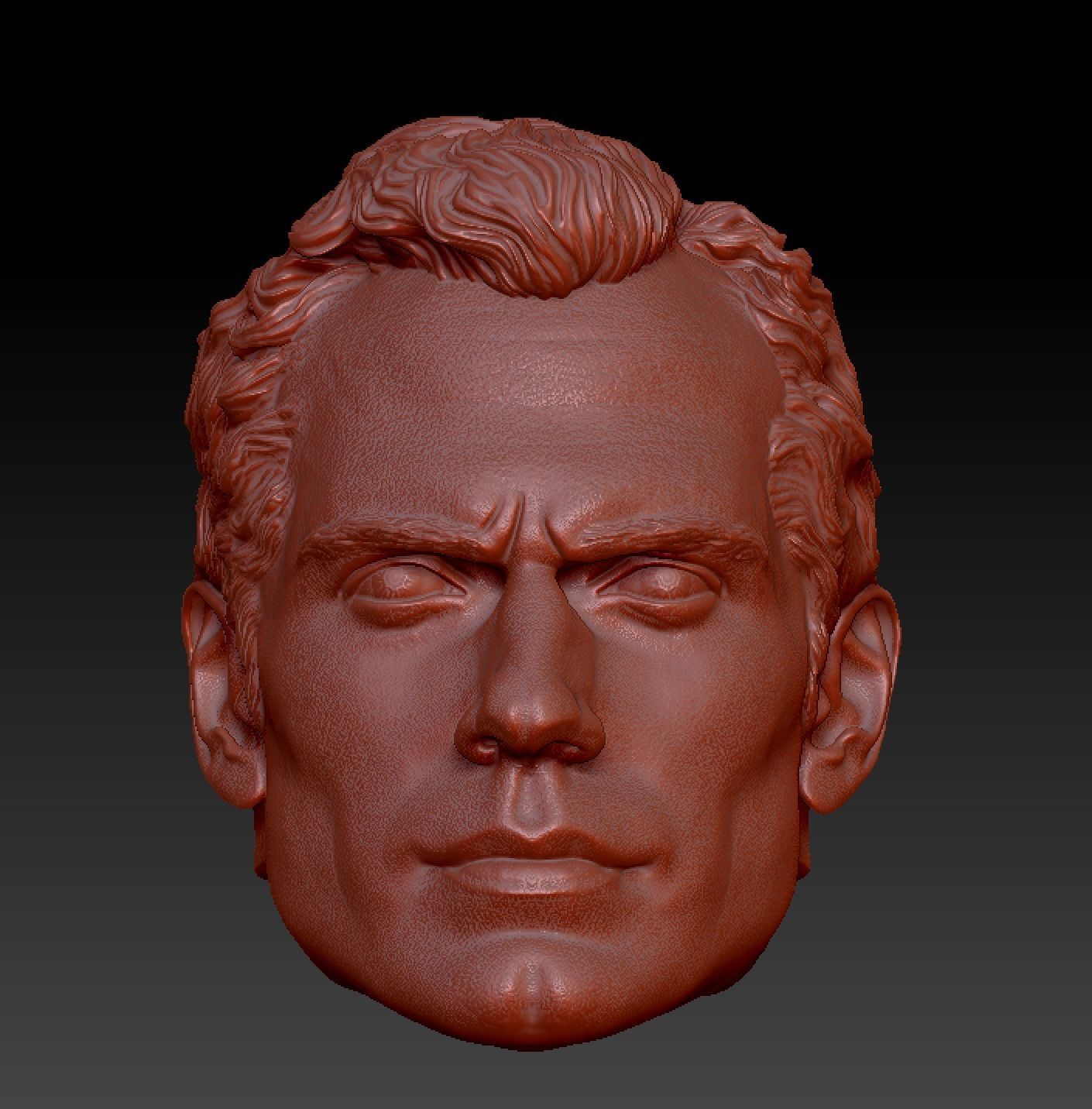 Henry Cavill head 3D print model_20