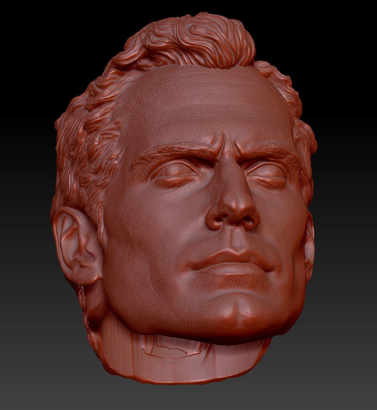 Henry Cavill head 3D print model_13