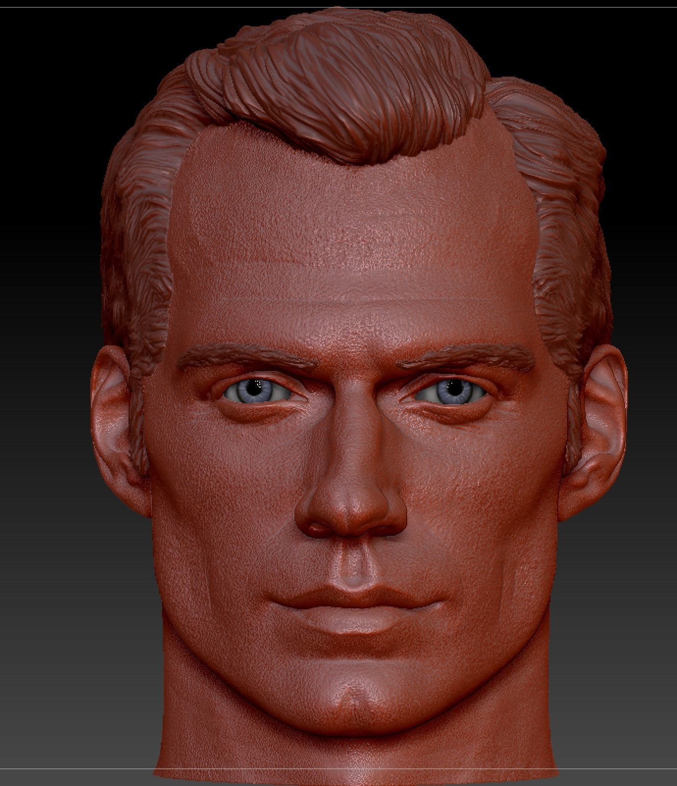 Henry Cavill head 3D print model_5