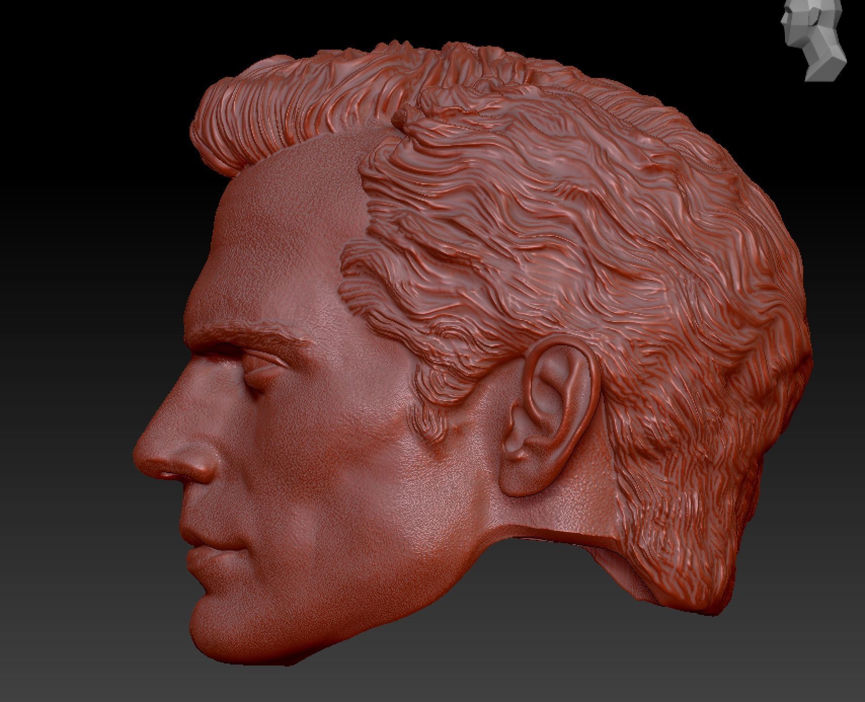 Henry Cavill head 3D print model_18