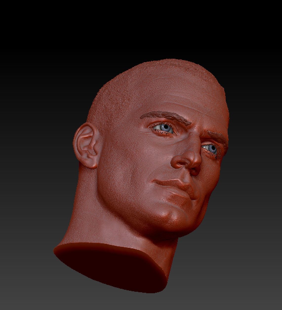 Henry Cavill head 3D print model_8