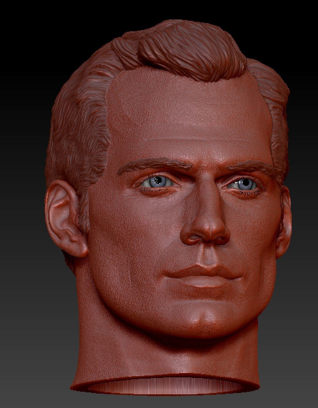 Henry Cavill head 3D print model_3