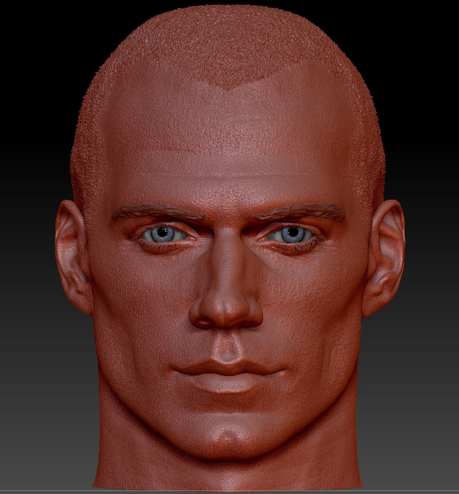 Henry Cavill head 3D print model_11