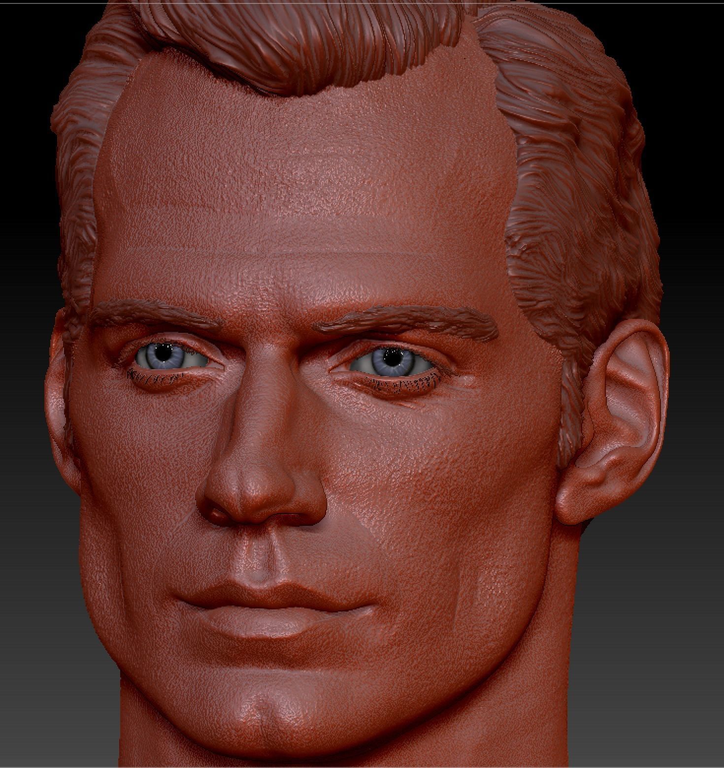 Henry Cavill head 3D print model_1