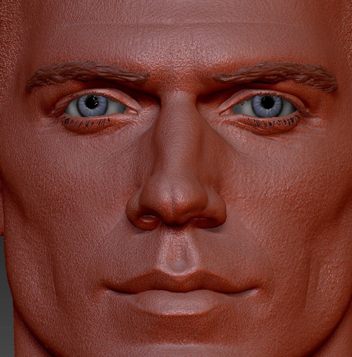 Henry Cavill head 3D print model_12