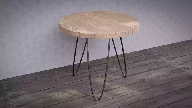 Round Wooden Coffee Table