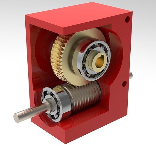 Worm gear 3D print model