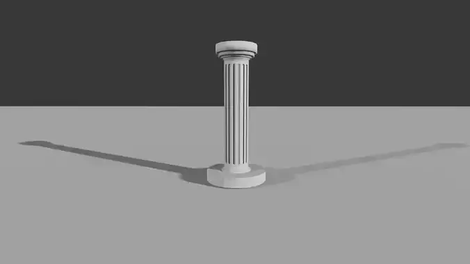 Pillar column 3D model