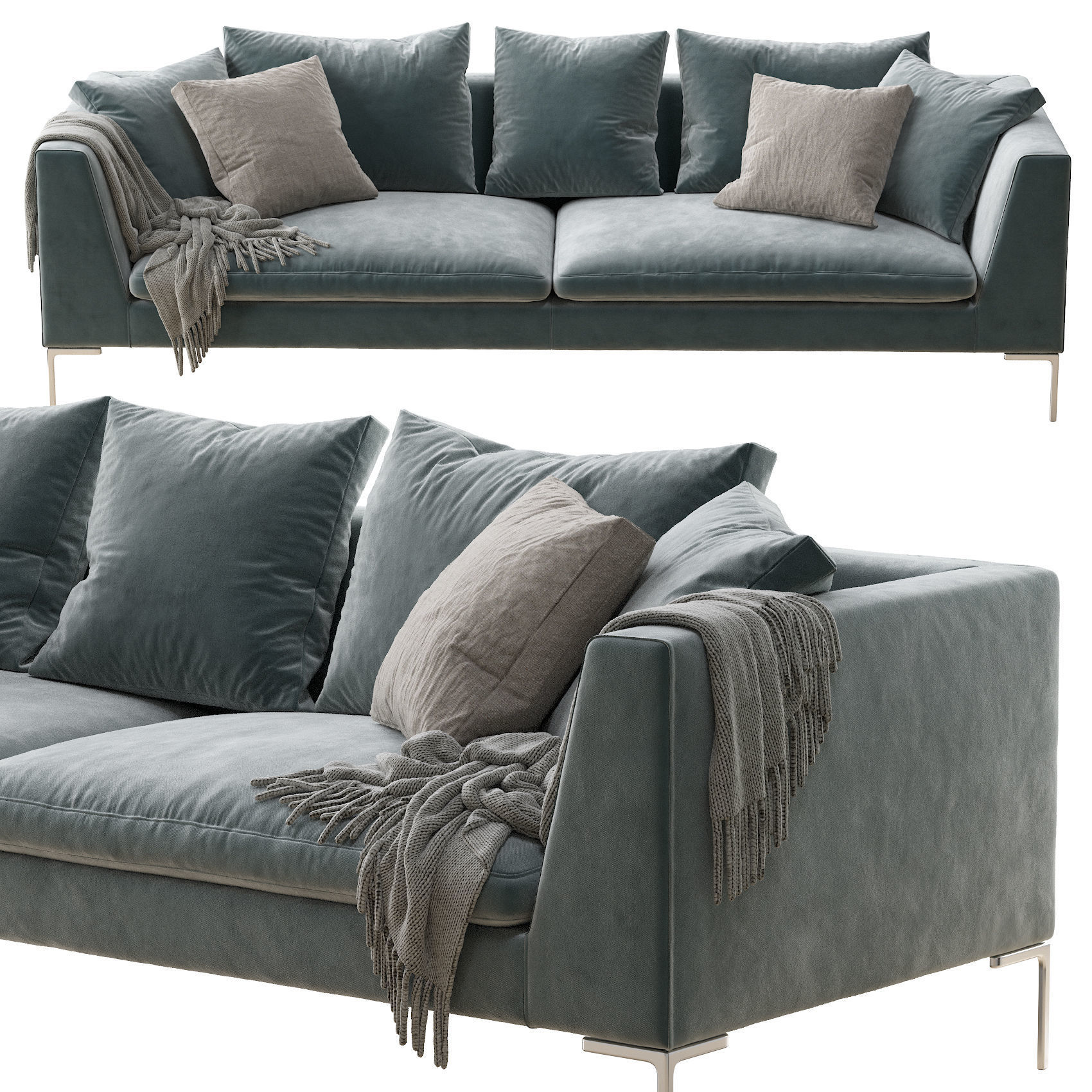 Sofa Charles 3D model_1