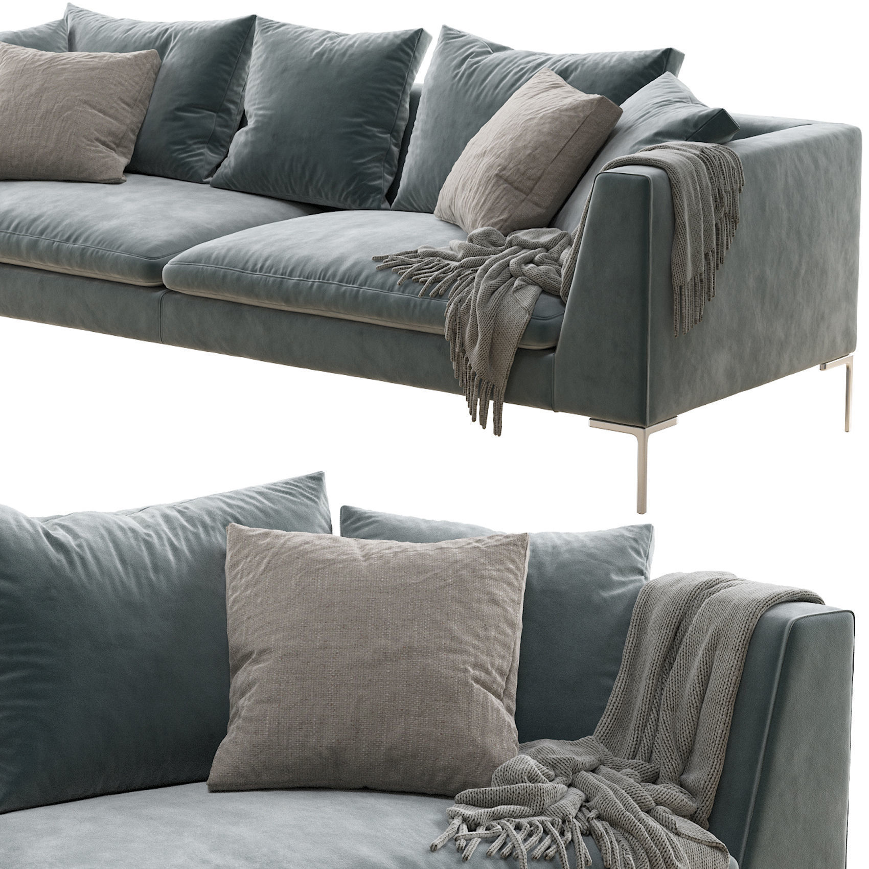Sofa Charles 3D model_3