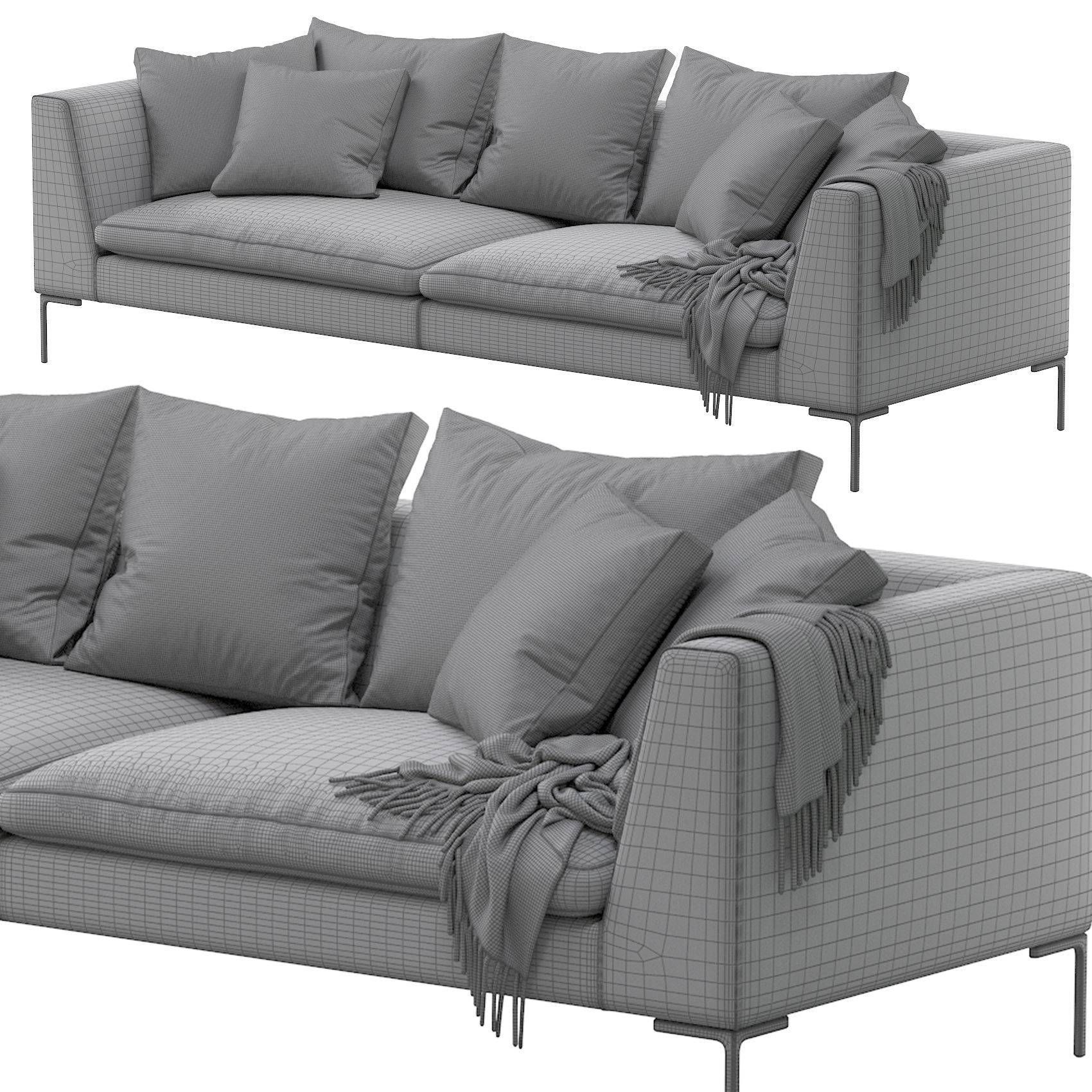 Sofa Charles 3D model_2