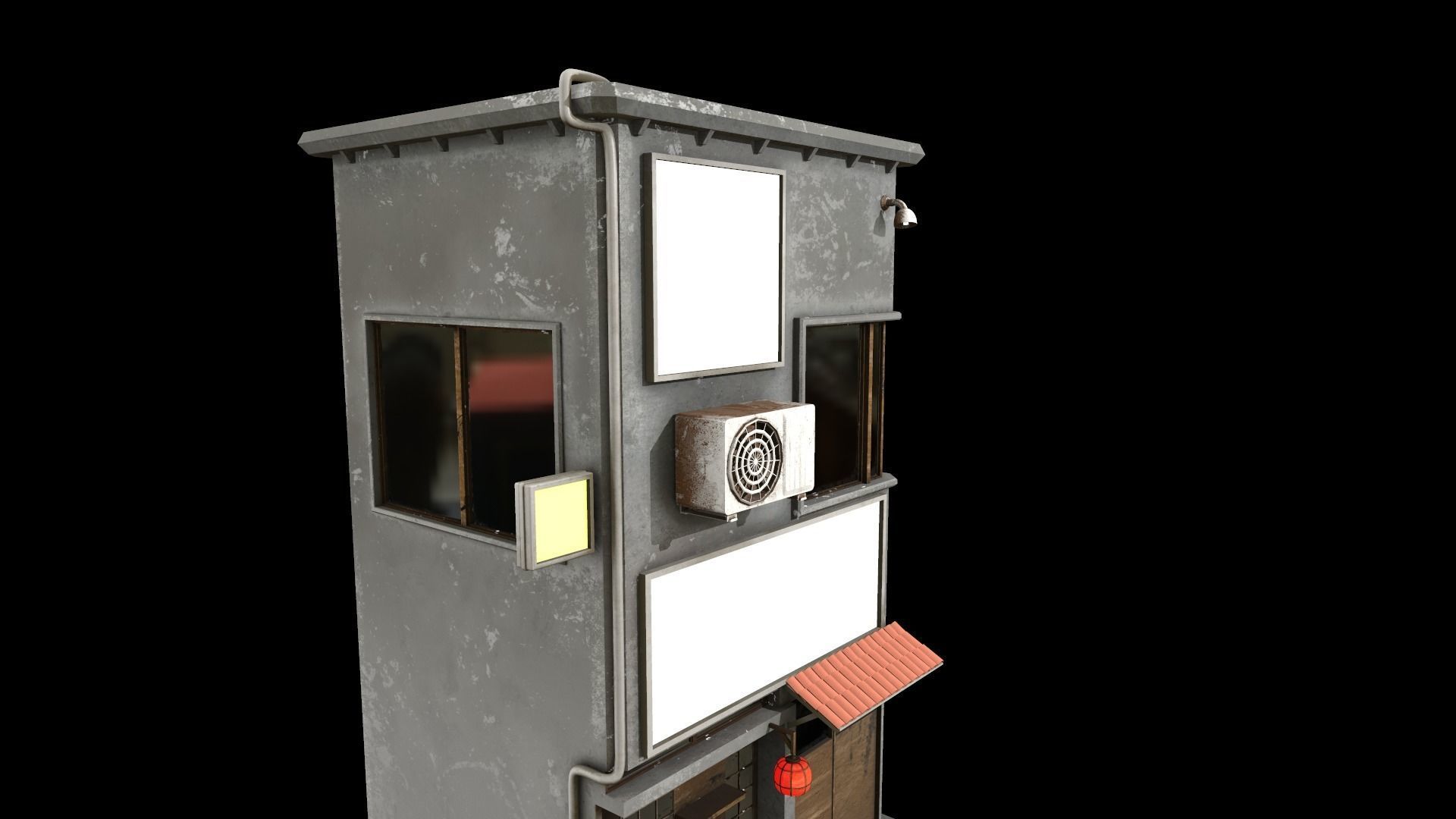 Japanese House Low-poly 3D model_6