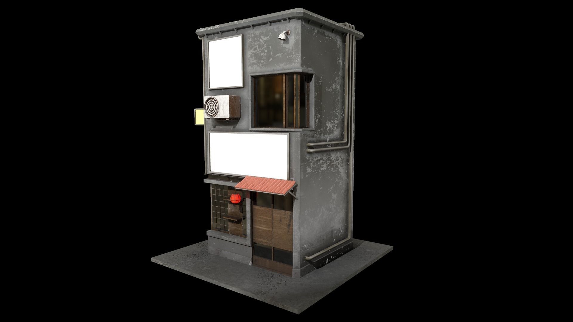 Japanese House Low-poly 3D model_11