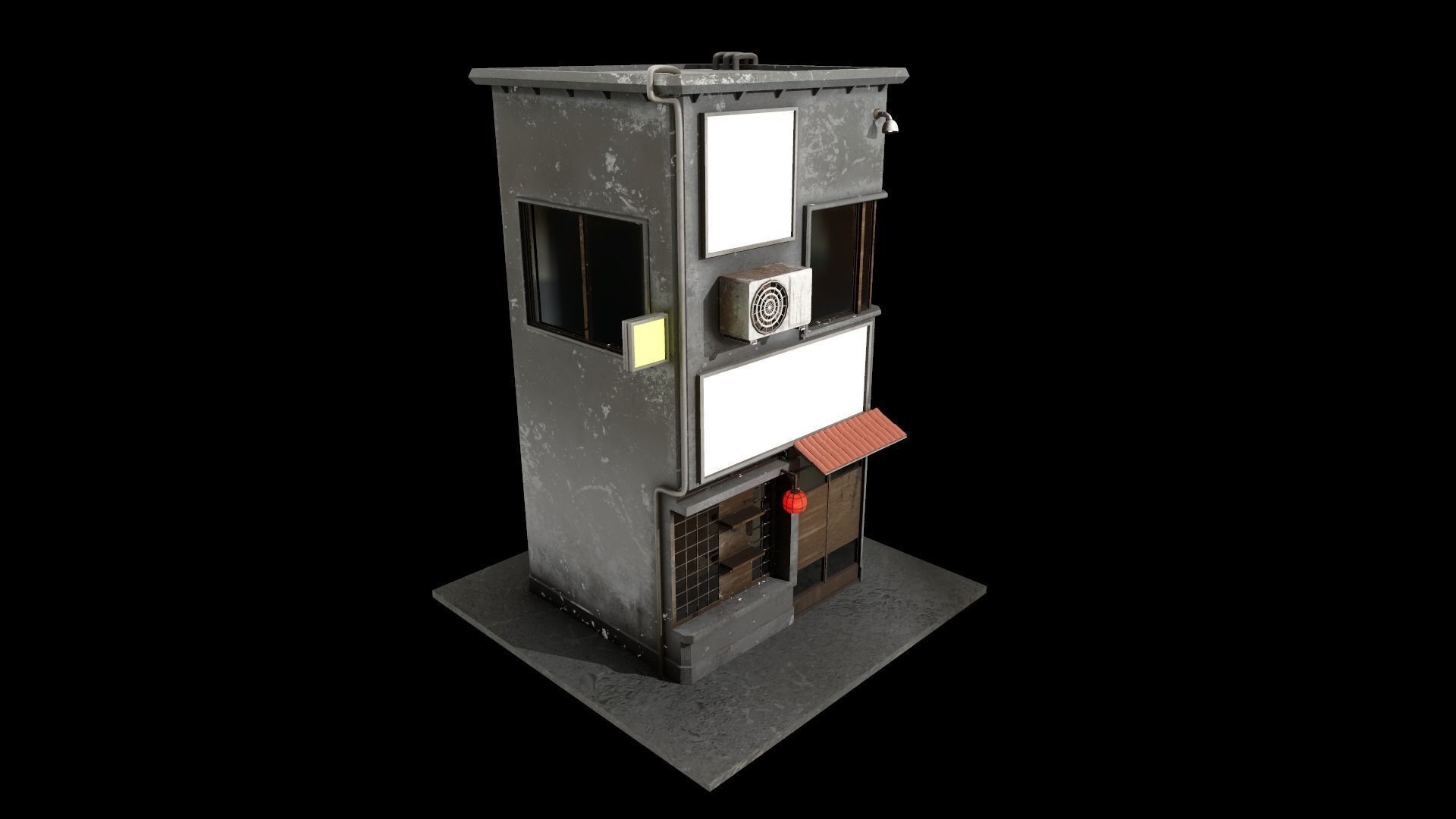 Japanese House Low-poly 3D model_12
