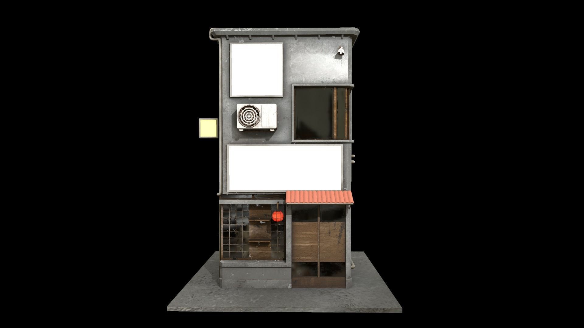 Japanese House Low-poly 3D model_2