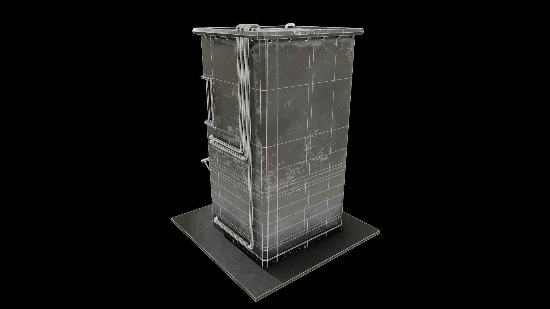 Japanese House Low-poly 3D model_17