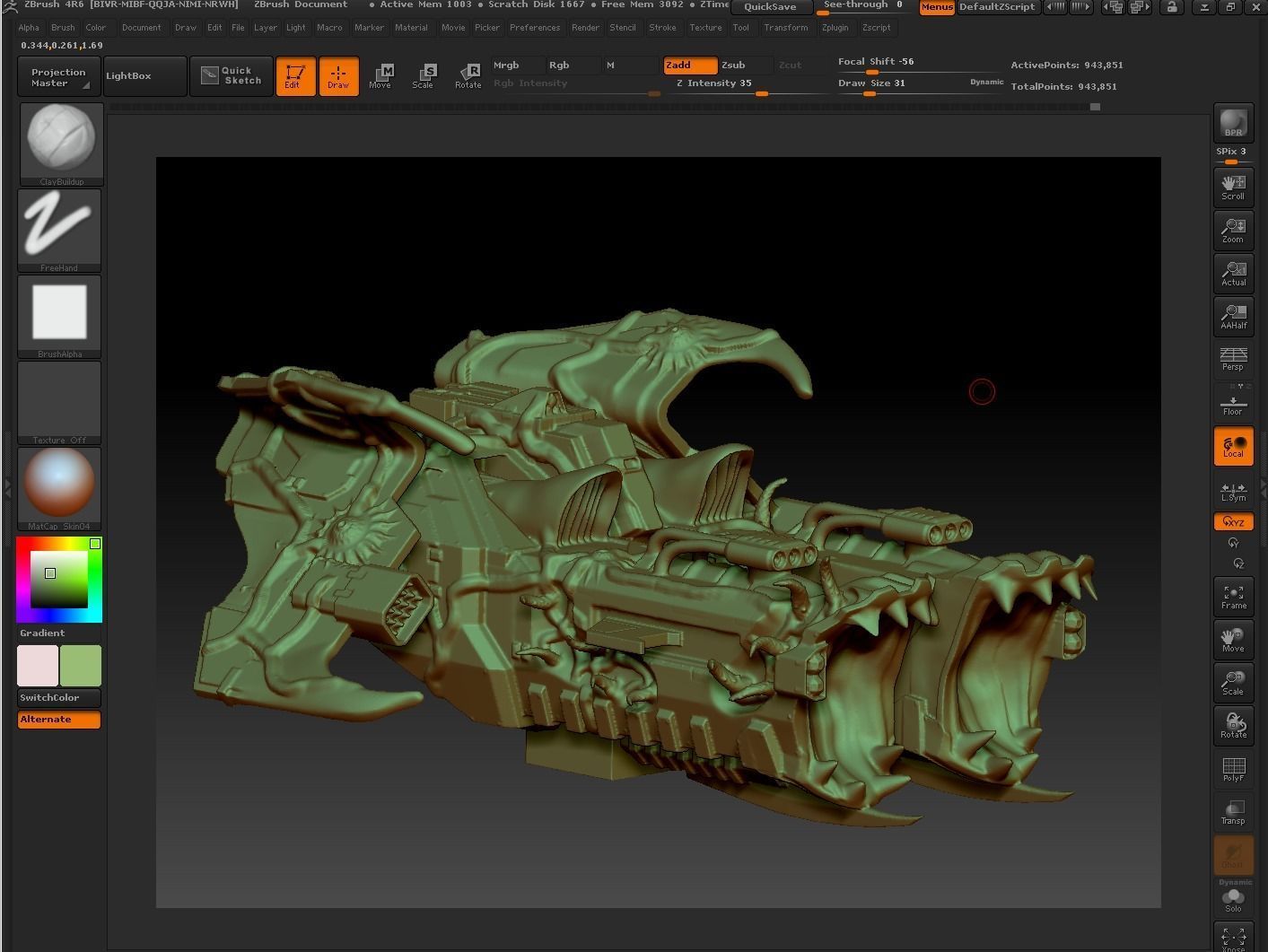 PLAGUE VOLTURE - 28mm size 3D print model_5