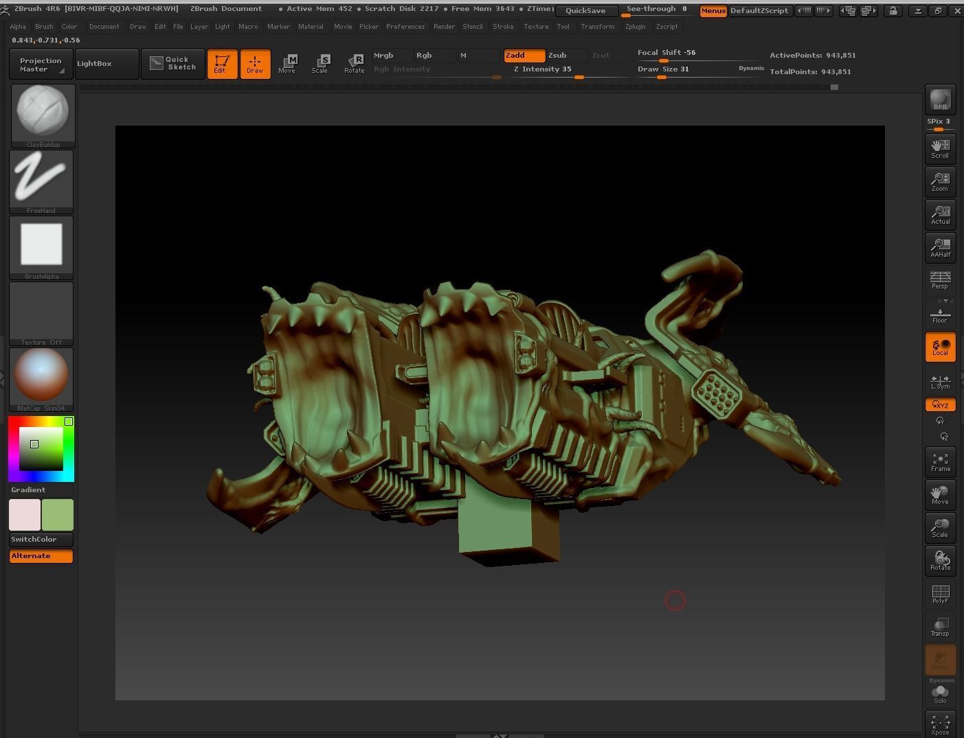 PLAGUE VOLTURE - 28mm size 3D print model_4