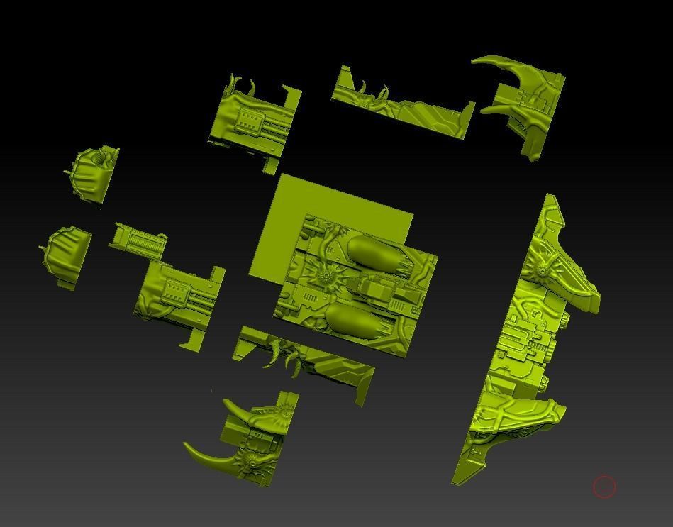 PLAGUE VOLTURE - 28mm size 3D print model_7