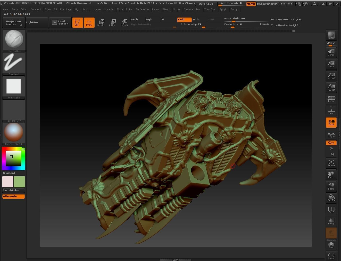 PLAGUE VOLTURE - 28mm size 3D print model_6