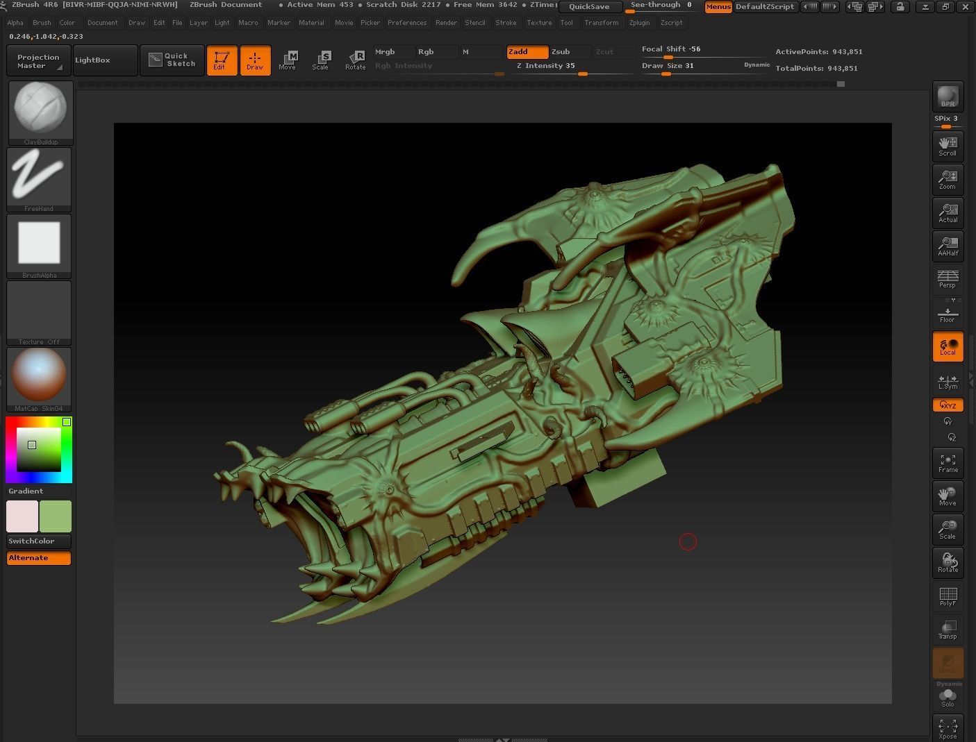 PLAGUE VOLTURE - 28mm size 3D print model_2