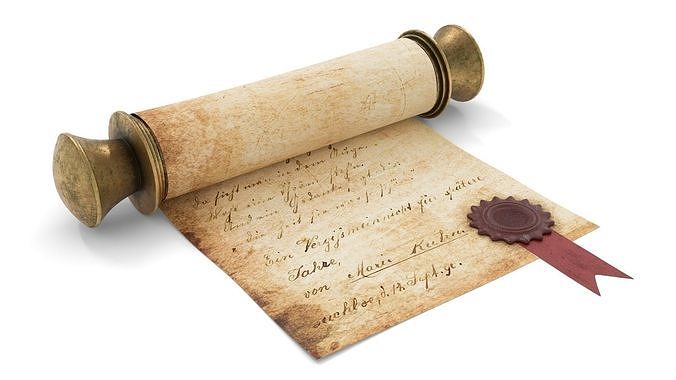 Ancient Scroll 3 3D model