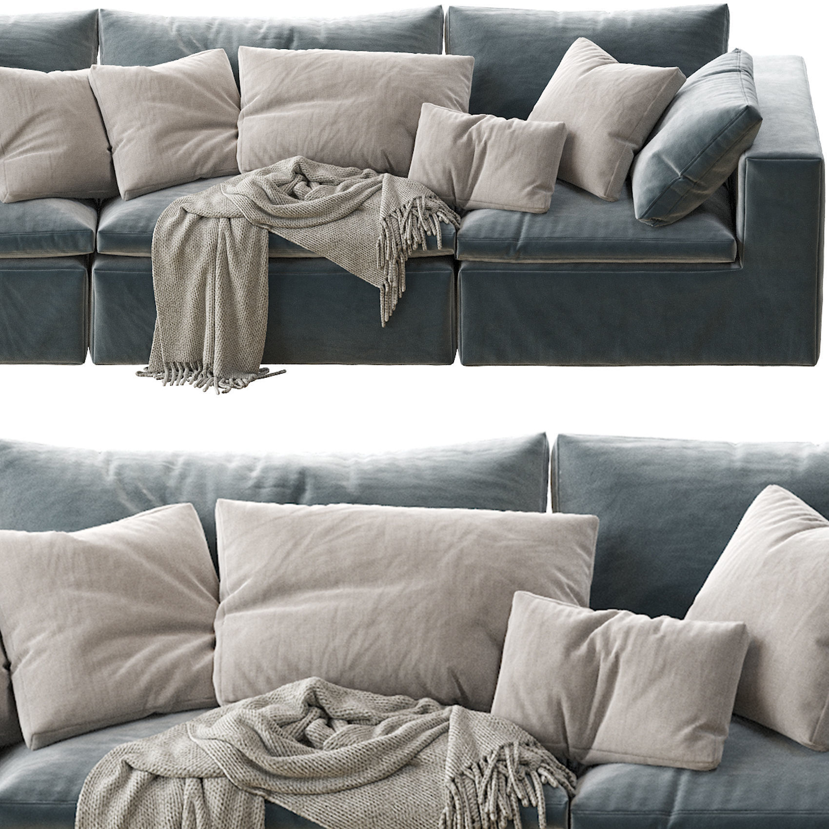 Andrew Martin - Truman Junior Grey Linen 3D model_4