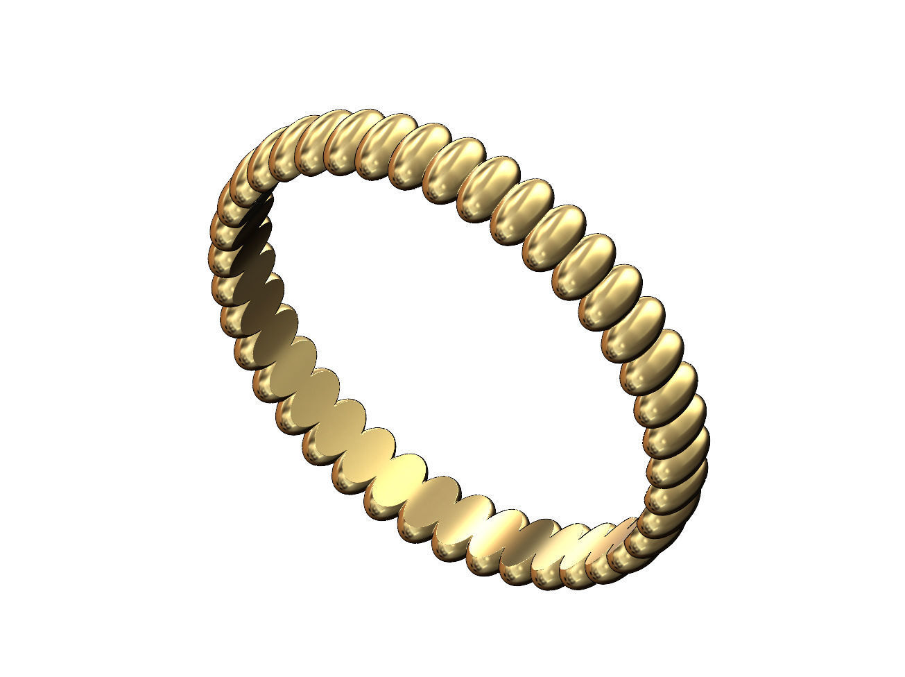 Grain beads motif band size 5to9 3D print model_1