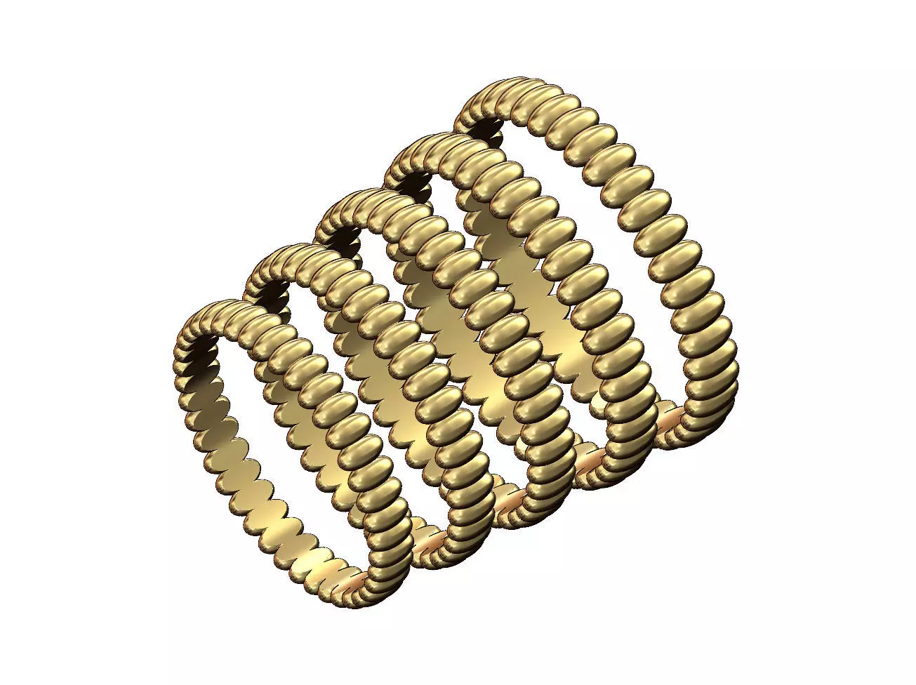 Grain beads motif band size 5to9 3D print model_0