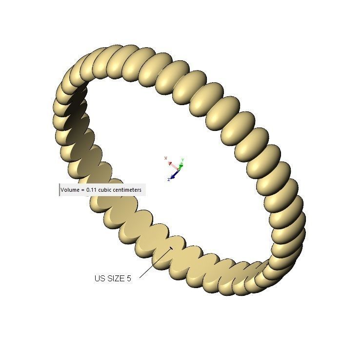 Grain beads motif band size 5to9 3D print model_14
