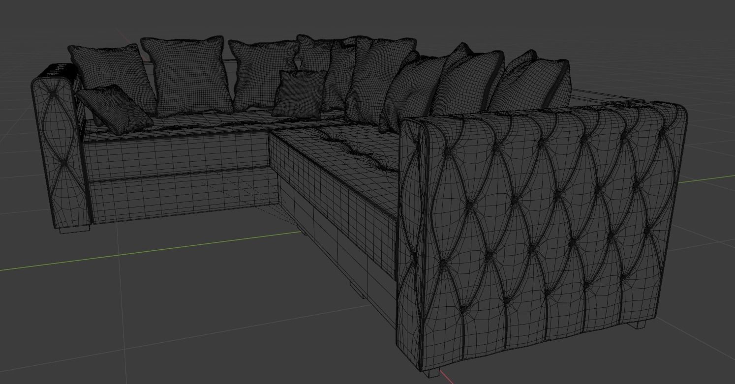 Corner Sofa 3D model_5