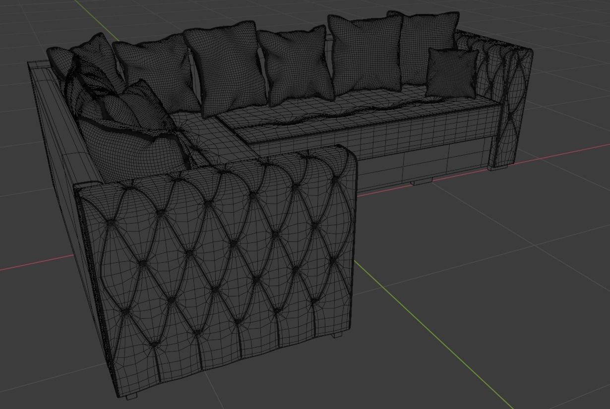 Corner Sofa 3D model_6
