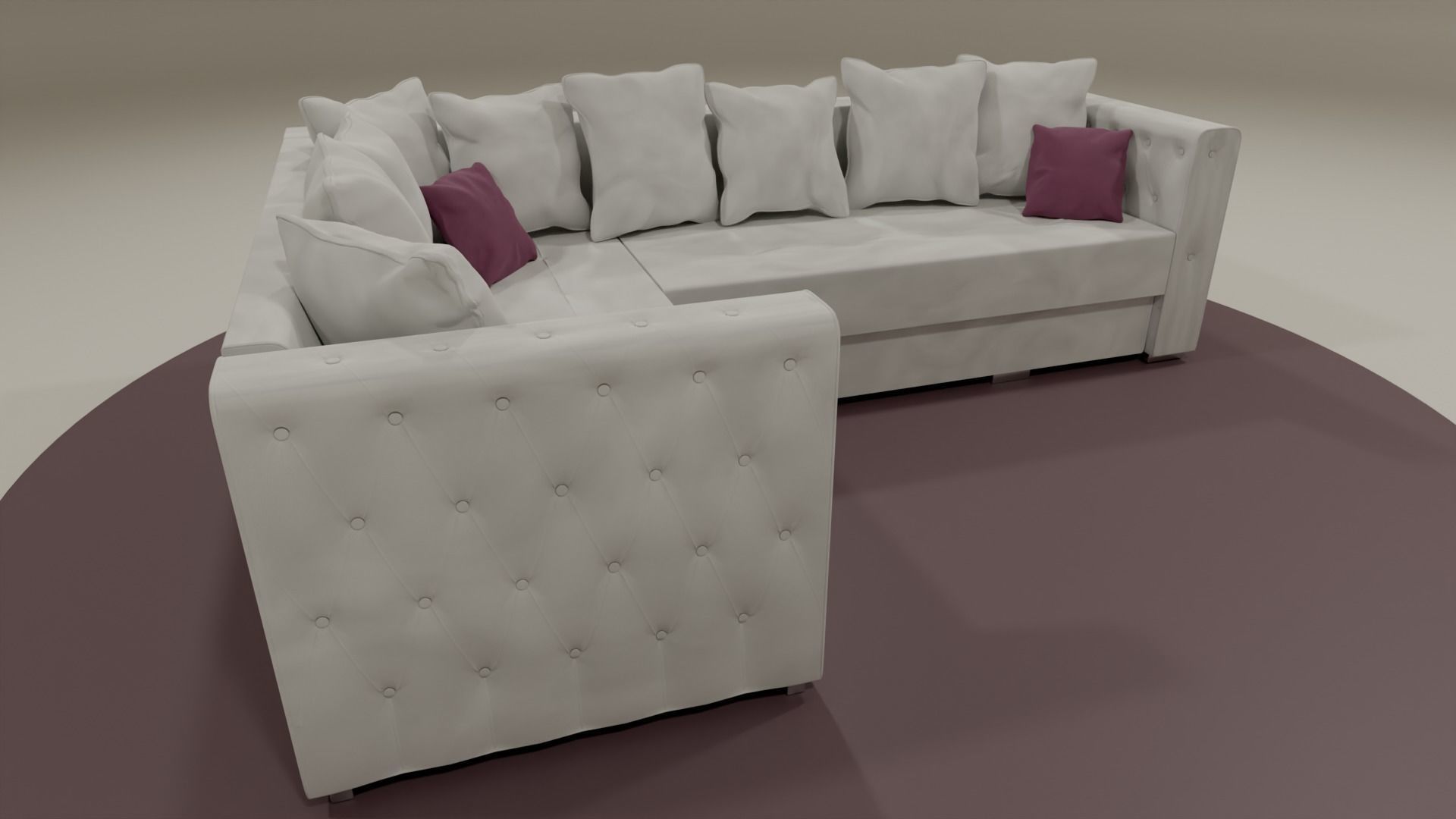 Corner Sofa 3D model_3