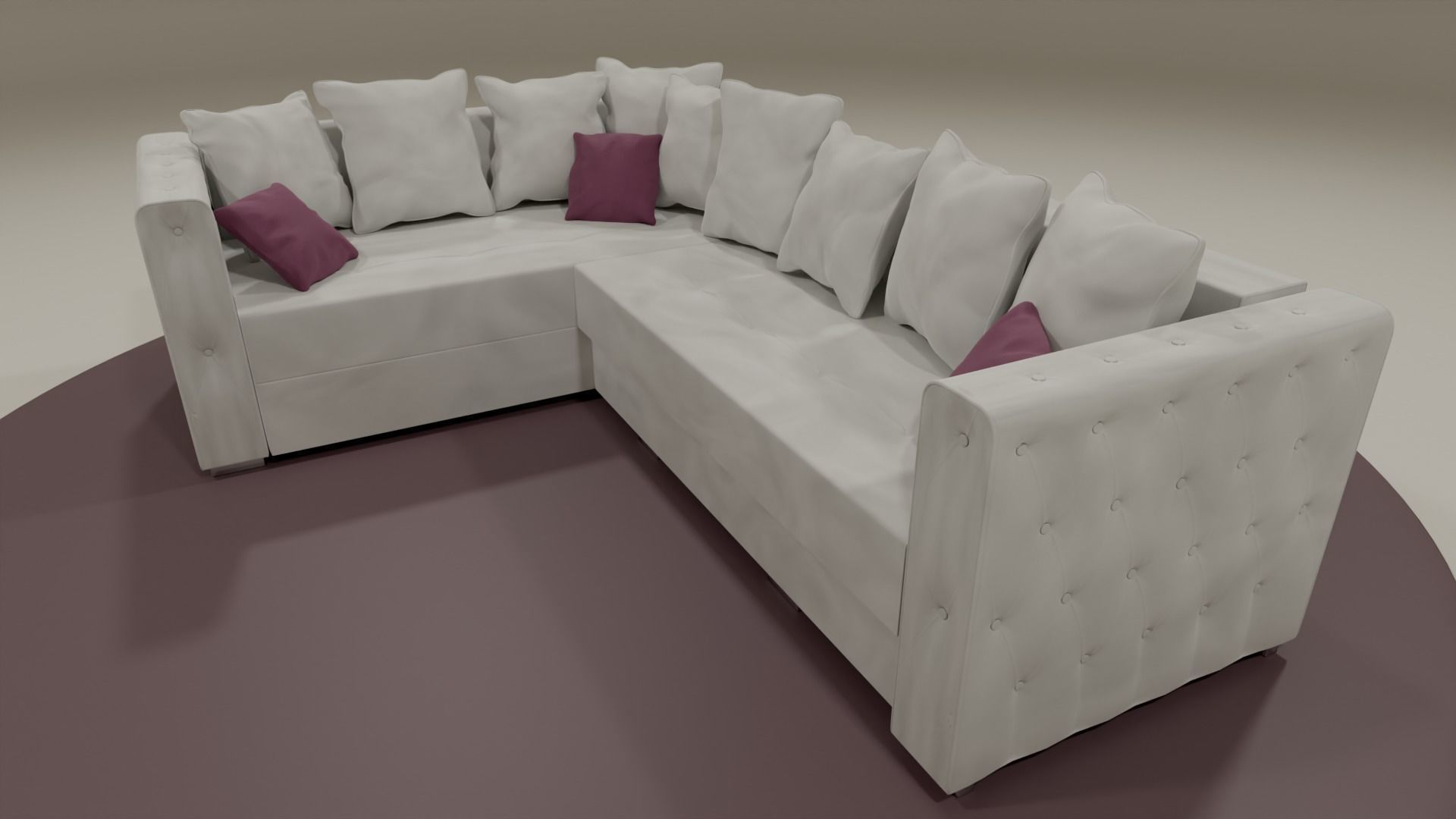Corner Sofa 3D model_2