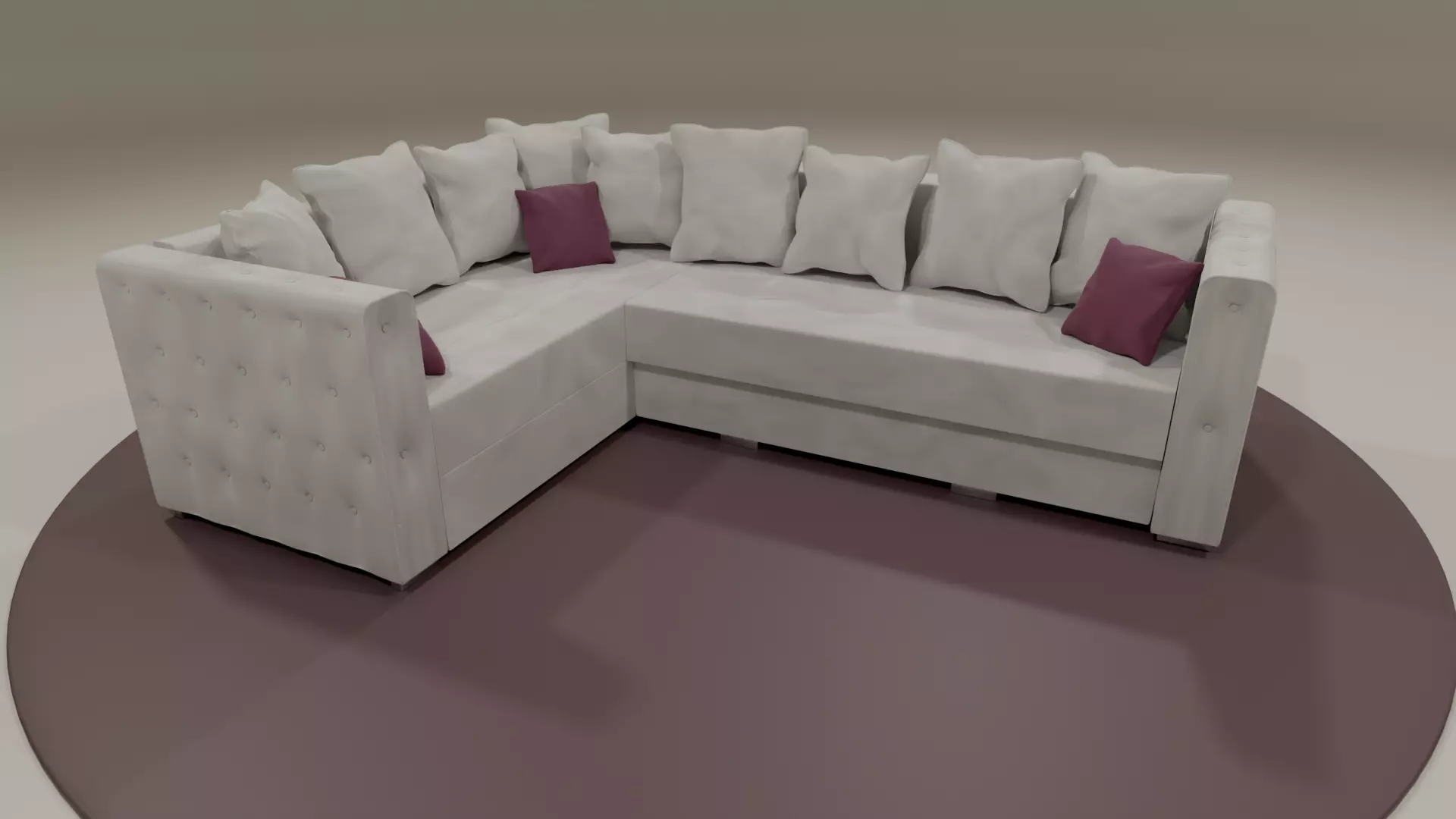 Corner Sofa 3D model_0