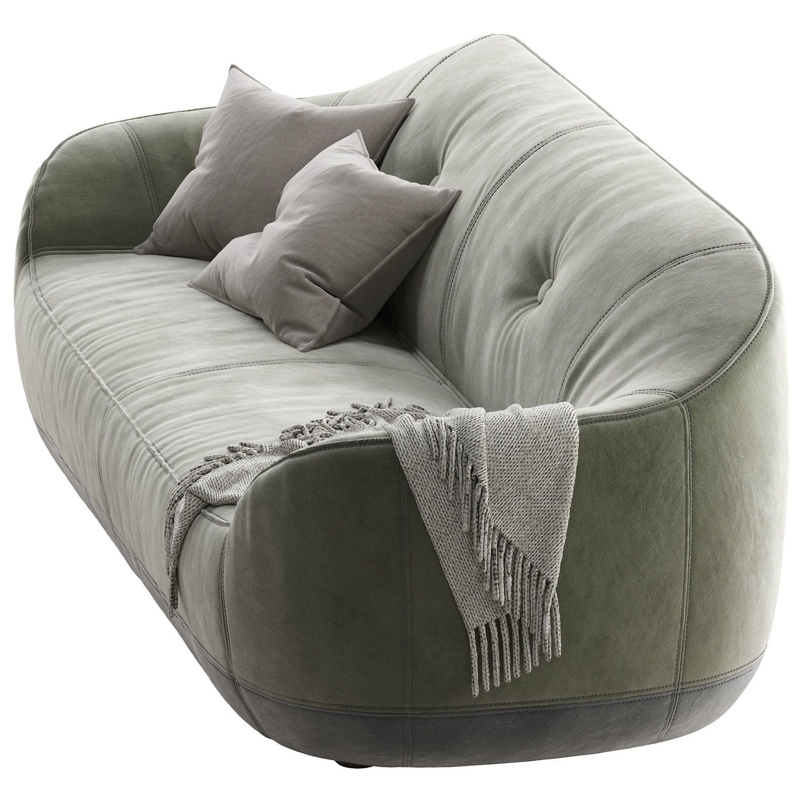 Natuzzi  Furrow 3D model_1