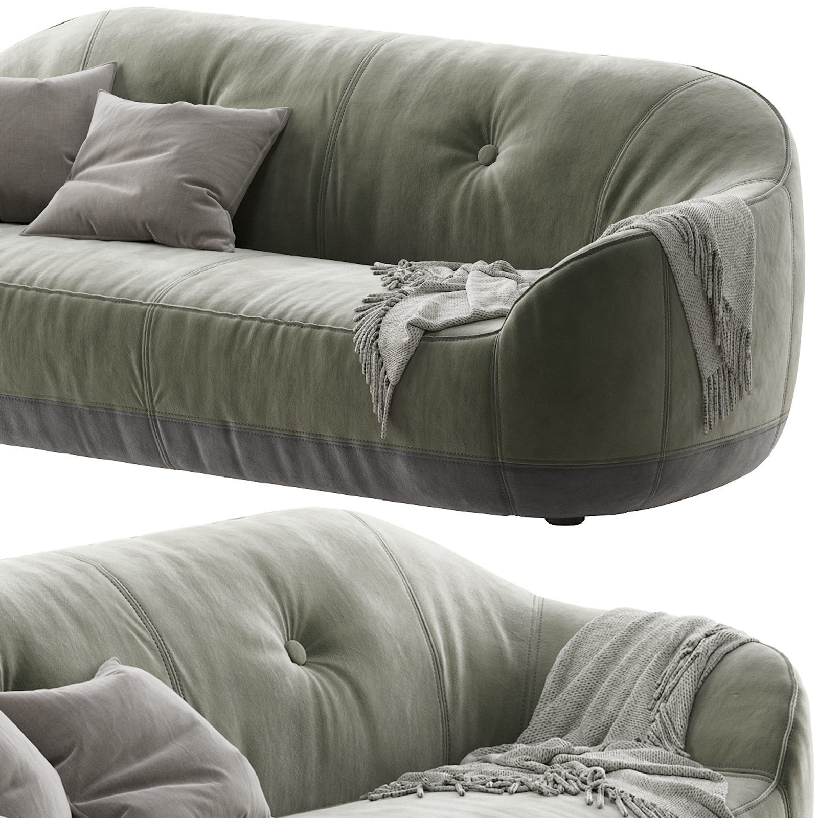 Natuzzi  Furrow 3D model_4