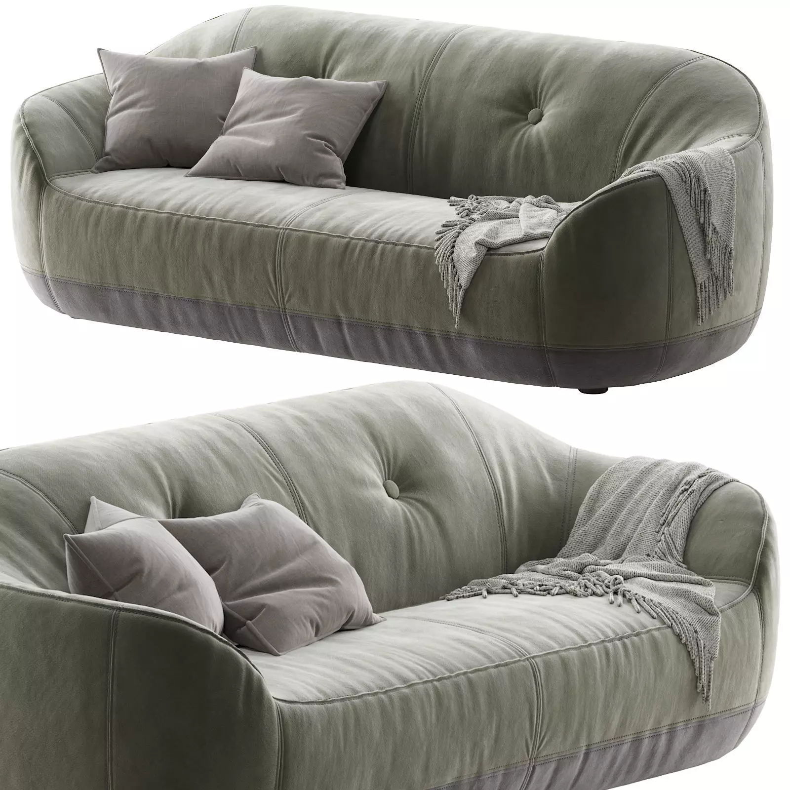 Natuzzi  Furrow 3D model_0