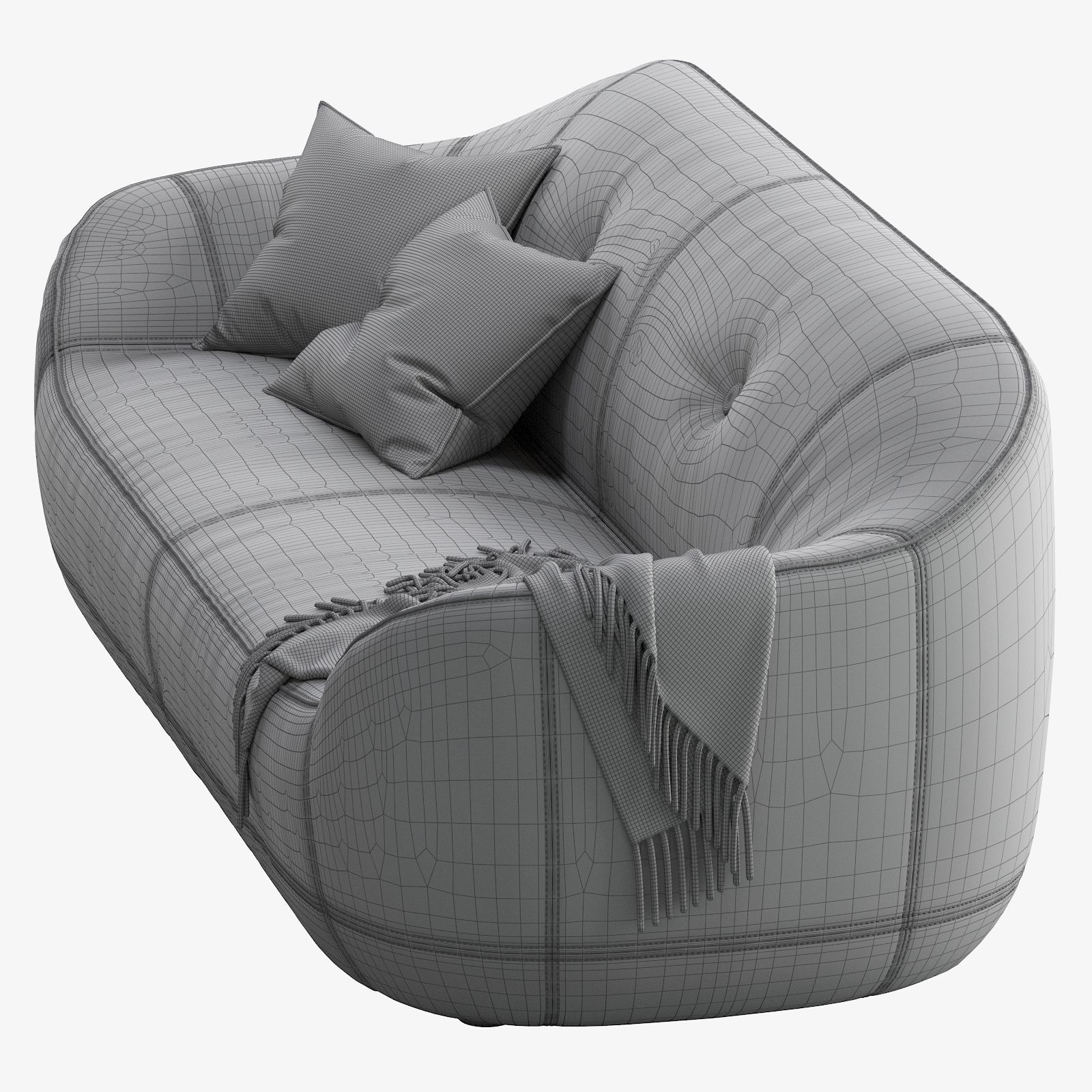 Natuzzi  Furrow 3D model_3