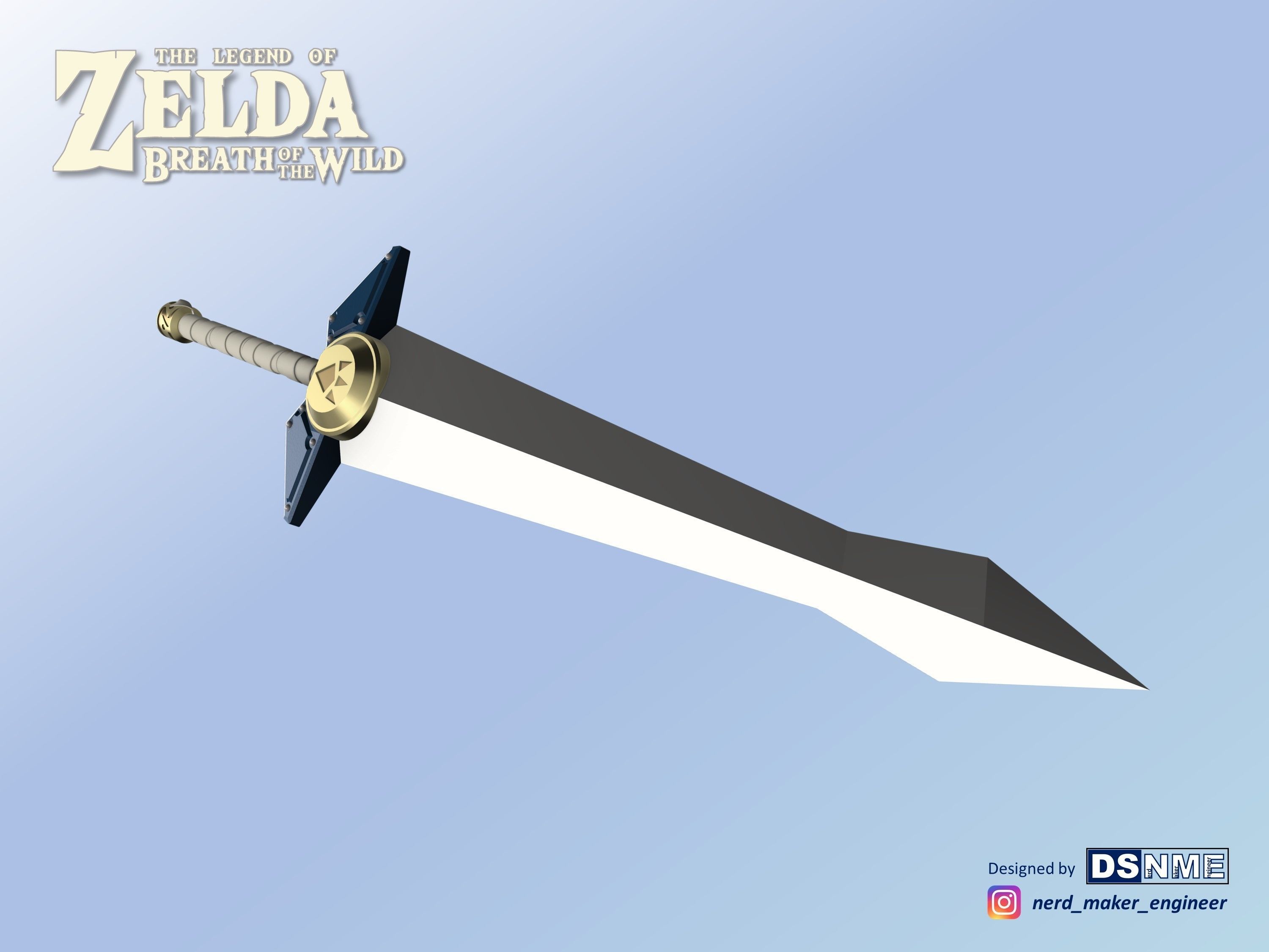 Biggoron Sword from Zelda Breath of the Wild - Life Size 3D print model_2
