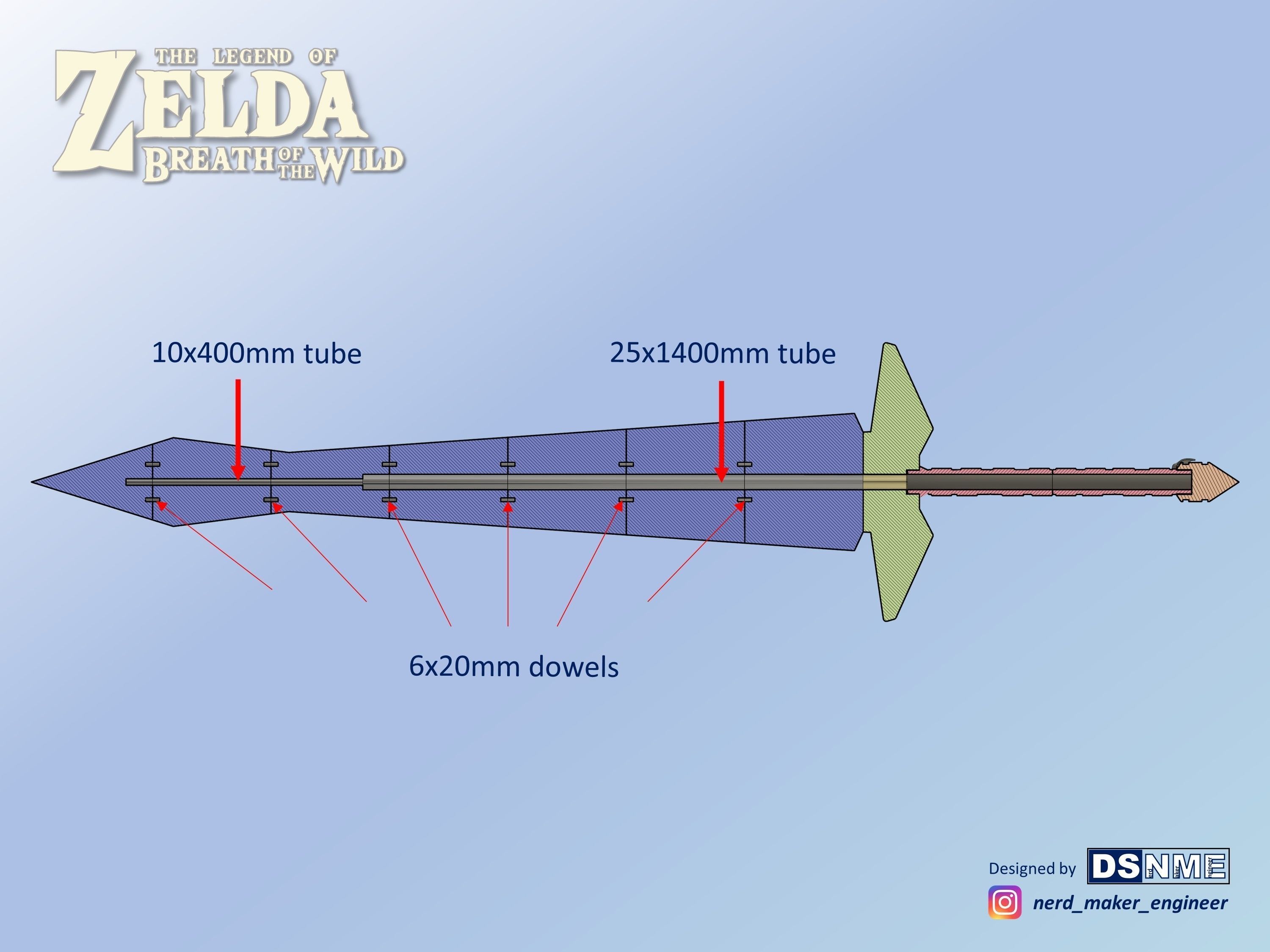 Biggoron Sword from Zelda Breath of the Wild - Life Size 3D print model_15