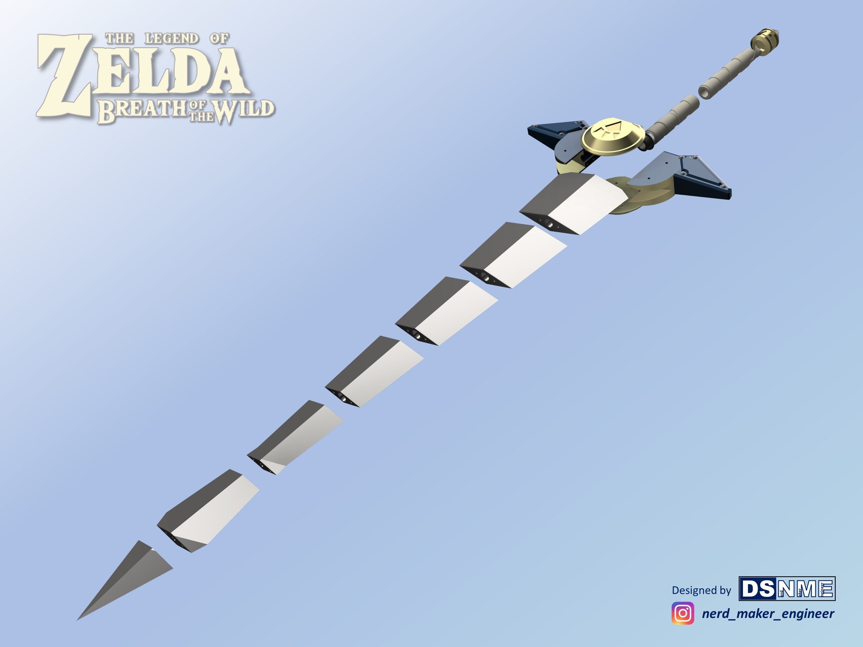 Biggoron Sword from Zelda Breath of the Wild - Life Size 3D print model_12