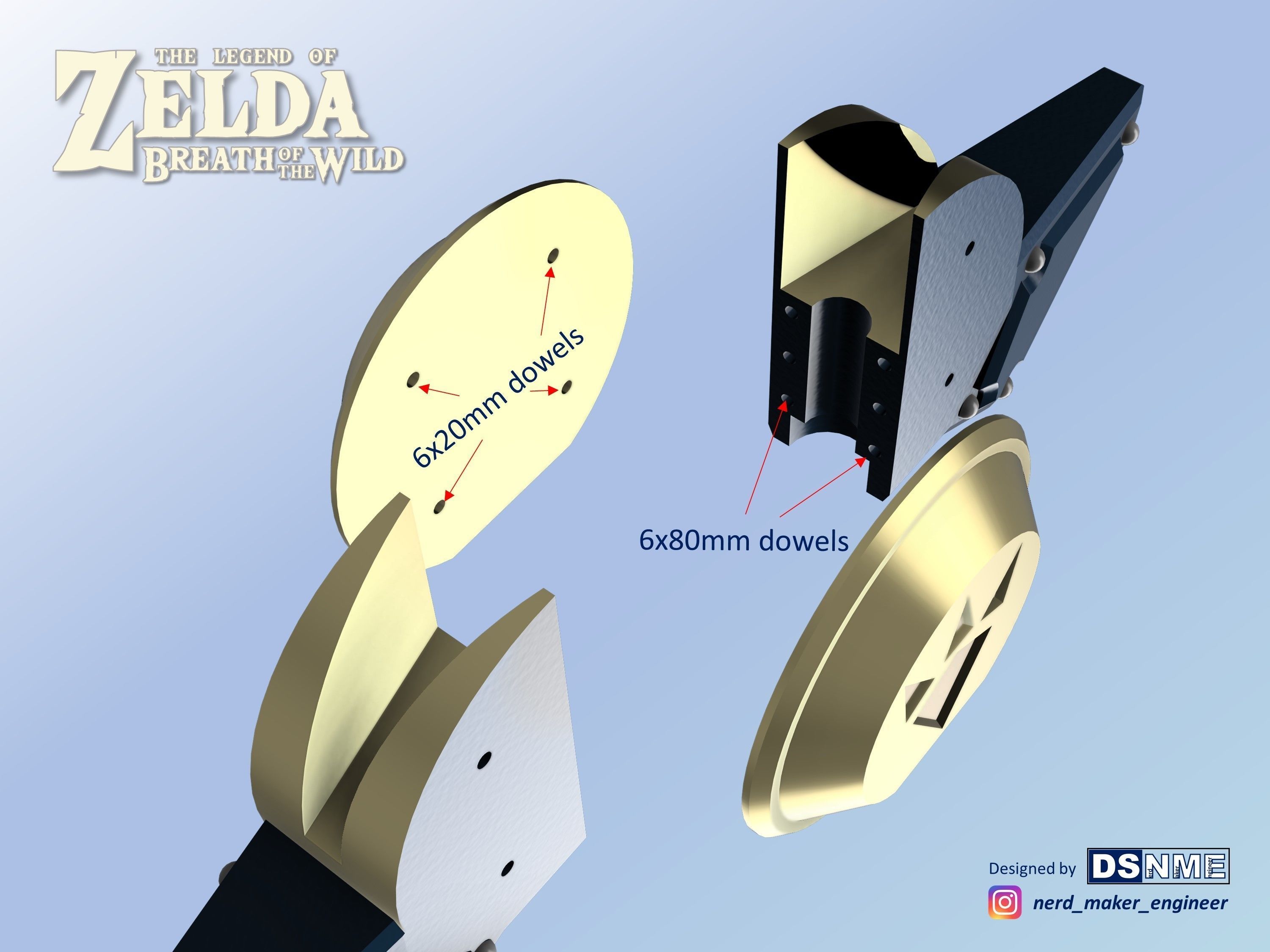 Biggoron Sword from Zelda Breath of the Wild - Life Size 3D print model_16