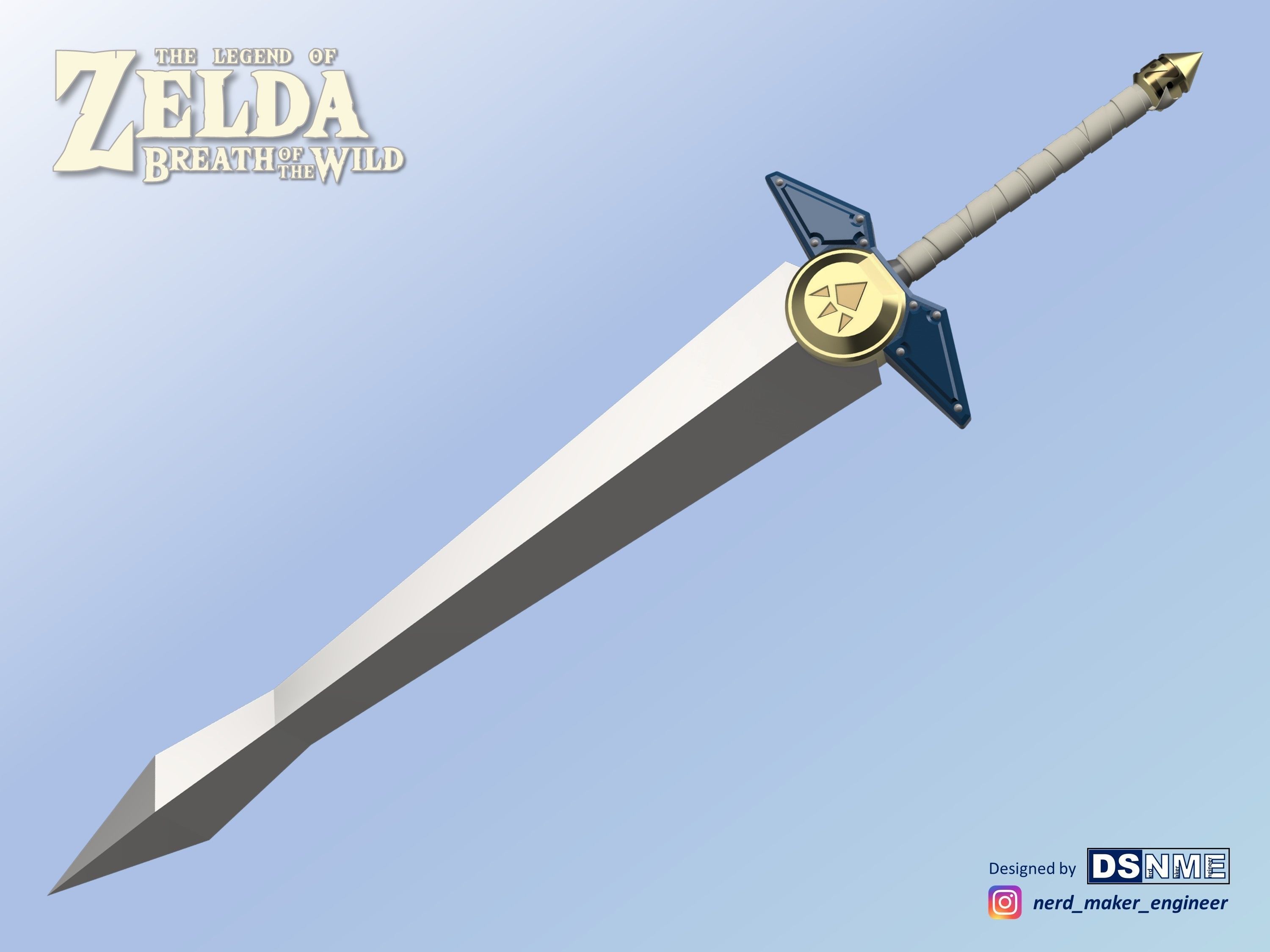 Biggoron Sword from Zelda Breath of the Wild - Life Size 3D print model_3