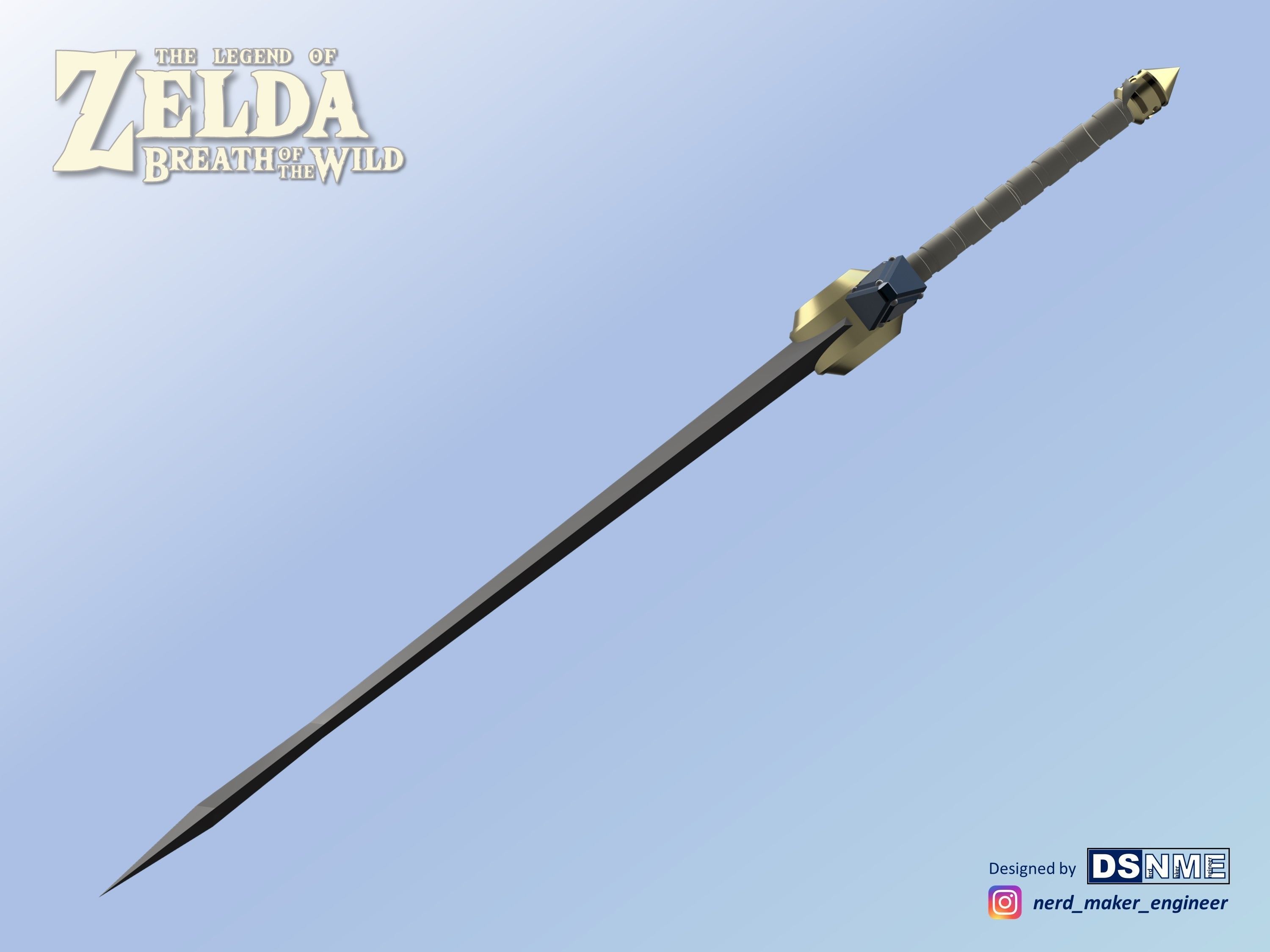 Biggoron Sword from Zelda Breath of the Wild - Life Size 3D print model_5