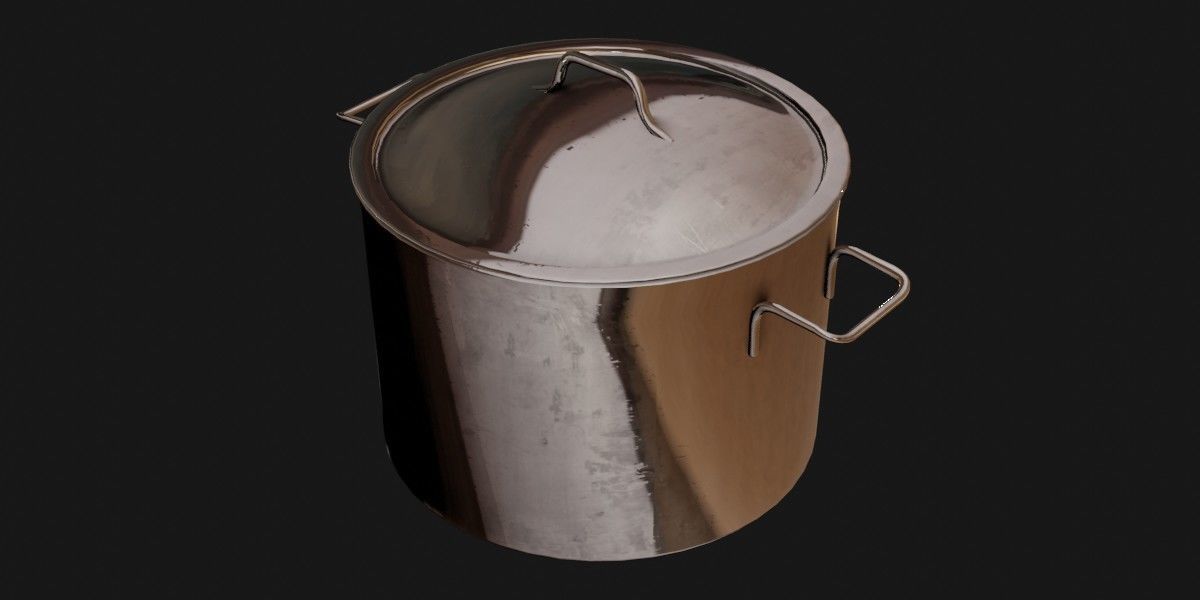 Stock Pot 3D Model 3D model_15
