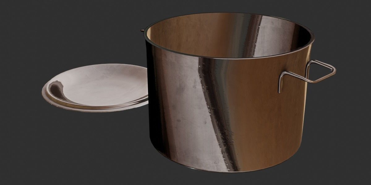 Stock Pot 3D Model 3D model_9